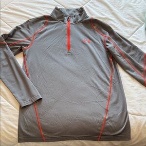 Under Armour Men's Performance Jacket in Gray with Red Accents